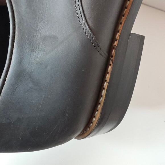 Thursday Everyday Sz14 M's Oxford Dark Brown Leather Lace HandmadeMexico Work - Picture 9 of 16